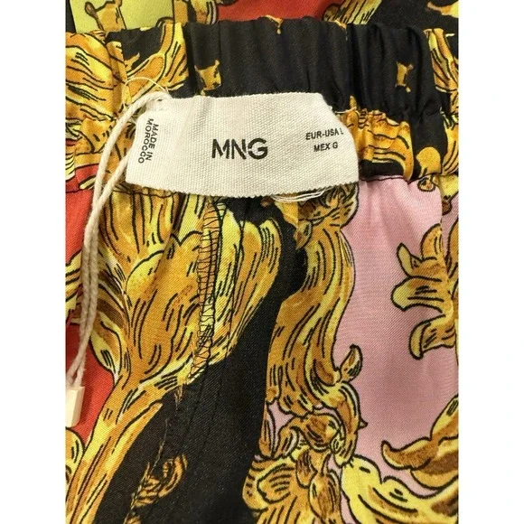 MNG Mango Printed Shorts Multicolor Women's size L - Picture 3 of 5